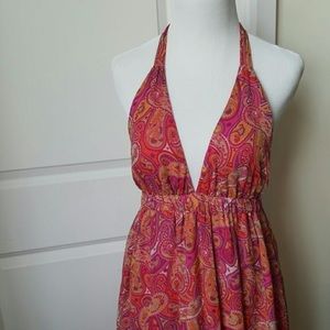 Alice and Olivia Paisley Pink XS halter